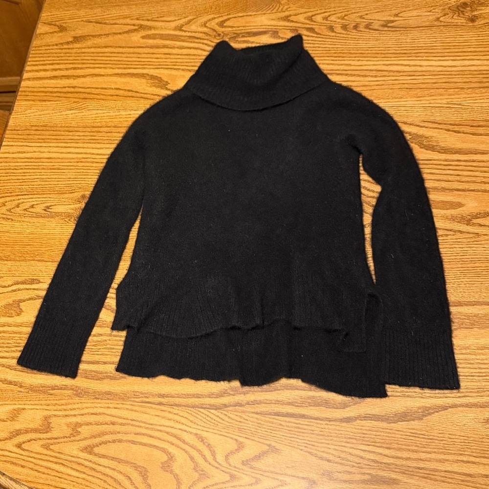 41 Hawthorn Women's 100% Cashmere Black Turtleneck Sweater Size Medium womens